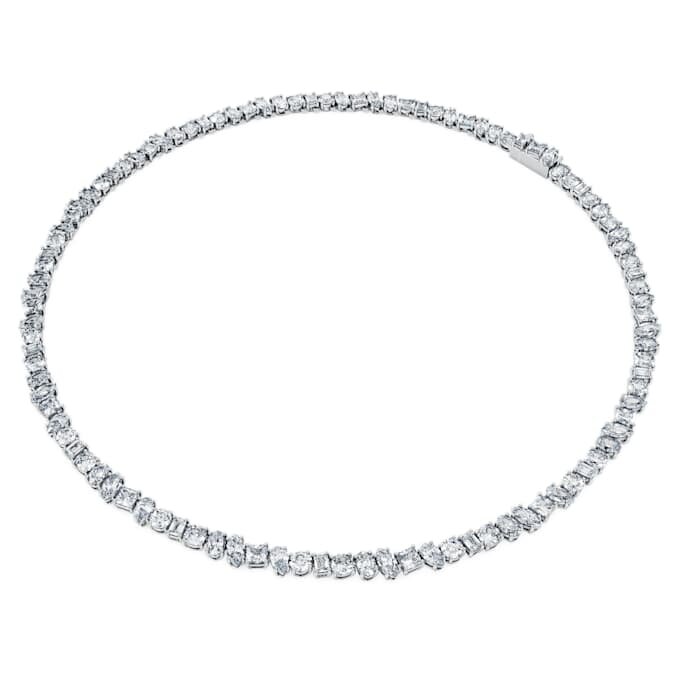 Náhrdelník Galaxy Tennis s diamanty vypěstovanými v laboratoři, celková hmotnost 47,27 Ct, různé tvary, 18K bílé zlato Náhrdelník Galaxy Tennis s diamanty vypěstovanými v laboratoři, celková hmotnost 47,27 Ct, různé tvary, 18K bílé zlato