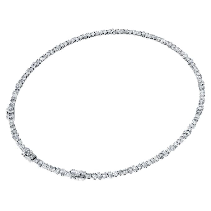 Náhrdelník Galaxy Tennis s diamanty vypěstovanými v laboratoři, celková hmotnost 47,27 Ct, různé tvary, 18K bílé zlato Náhrdelník Galaxy Tennis s diamanty vypěstovanými v laboratoři, celková hmotnost 47,27 Ct, různé tvary, 18K bílé zlato