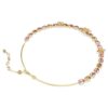 Náhrdelník Idyllia s různými briliantovými výbrusy, květinový motiv, vícebarevný, pozlacený Náhrdelník Idyllia s různými briliantovými výbrusy, květinový motiv, vícebarevný, pozlacený