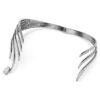 Náhrdelník z kolekce Vienna Choker Feather, bílý, pokovený rutheniem Náhrdelník z kolekce Vienna Choker Feather, bílý, pokovený rutheniem