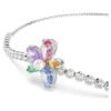 Náramek Ariana Grande X Swarovski s různými briliantovými výbrusy, květinový motiv, vícebarevný, pokovený rhodiem Náramek Ariana Grande X Swarovski s různými briliantovými výbrusy, květinový motiv, vícebarevný, pokovený rhodiem