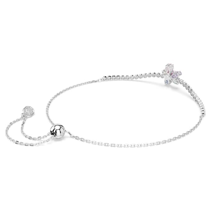 Náramek Ariana Grande X Swarovski s různými briliantovými výbrusy, květinový motiv, vícebarevný, pokovený rhodiem Náramek Ariana Grande X Swarovski s různými briliantovými výbrusy, květinový motiv, vícebarevný, pokovený rhodiem