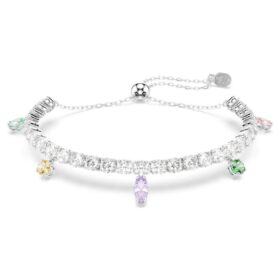 Náramek Ariana Grande X Swarovski s různými tvary kamenů, vícebarevný, pokovený rhodiem Náramek Ariana Grande X Swarovski s různými tvary kamenů, vícebarevný, pokovený rhodiem