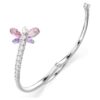 Náramek Ariana Grande X Swarovski s různými tvary, vážka, vícebarevný, pokovený rhodiem