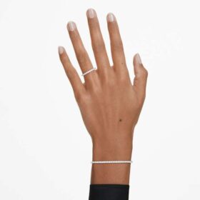 Náramek Eternity Tennis s diamanty vypěstovanými v laboratoři, celkem 3 karátů, kulatý tvar, 14karátové bílé zlato Náramek Eternity Tennis s diamanty vypěstovanými v laboratoři, celkem 3 karátů, kulatý tvar, 14karátové bílé zlato