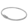 Náramek Eternity Tennis s diamanty vypěstovanými v laboratoři, celková hmotnost 1,5 Ct, kulatý tvar, 14K bílé zlato