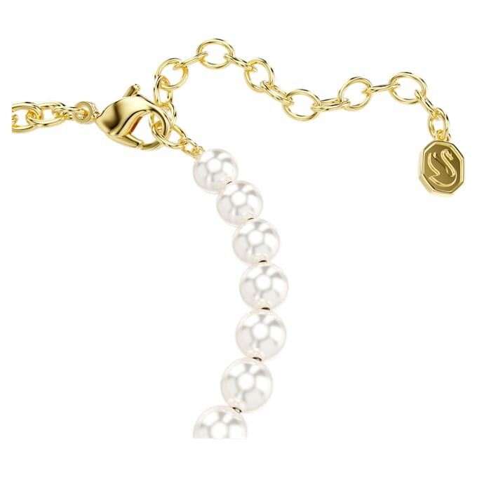 Náramek Idyllia Crystal Pearl, kulatý brus, medvídek, zlatý odstín, pozlacený Náramek Idyllia Crystal Pearl, kulatý brus, medvídek, zlatý odstín, pozlacený