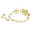 Náramek Idyllia s různými briliantovými výbrusy, květina, vícebarevný, pozlacený Náramek Idyllia s různými briliantovými výbrusy, květina, vícebarevný, pozlacený