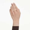 Náramek Matrix s kulatými kameny, bílý, pozlacený Náramek Matrix s kulatými kameny, bílý, pozlacený