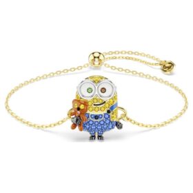Náramek Minions Bob s pavé, vícebarevný, pozlacený Náramek Minions Bob s pavé, vícebarevný, pozlacený