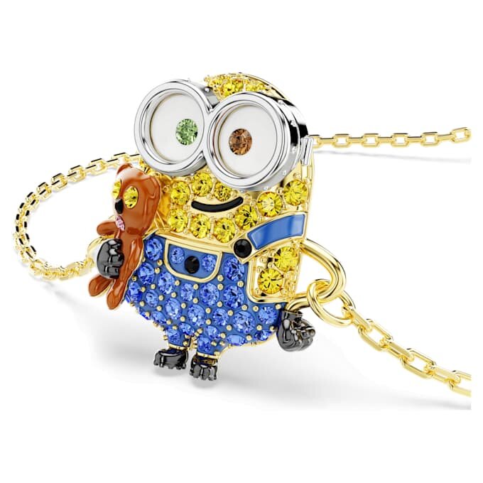 Náramek Minions Bob s pavé, vícebarevný, pozlacený Náramek Minions Bob s pavé, vícebarevný, pozlacený