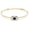 Náramek Symbolica „Evil Eye“, modrý, pozlacený Náramek Symbolica „Evil Eye“, modrý, pozlacený