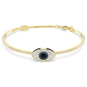 Náramek Symbolica „Evil Eye“, modrý, pozlacený Náramek Symbolica „Evil Eye“, modrý, pozlacený
