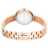 Náramkové hodinky Matrix Pearl Bangle, vyrobené ve Švýcarsku, s krystalovým náramkem, bílé, povrchová úprava v odstínu růžového zlata