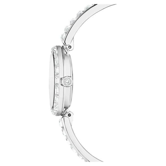 Náramkové hodinky Matrix Swiss Made, krystalový náramek, bílé, nerezová ocel Náramkové hodinky Matrix Swiss Made, krystalový náramek, bílé, nerezová ocel