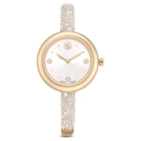 Náramkové hodinky Sublima Swiss Made, kovový náramek, zlatý odstín, povrchová úprava v odstínu šampaňského zlata