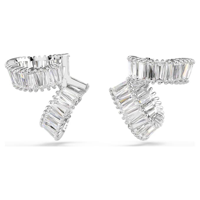 Náušnice Ariana Grande X Swarovski s bagetovým briliantovým výbrusem, bílé, pokovené rhodiem Náušnice Ariana Grande X Swarovski s bagetovým briliantovým výbrusem, bílé, pokovené rhodiem