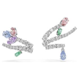 Náušnice Ariana Grande X Swarovski s různými briliantovými výbrusy, vícebarevné, pokovené rhodiem