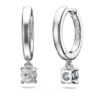 Náušnice Eternity Drop s diamanty vypěstovanými v laboratoři, celková hmotnost 0,7 Ct, kulatý tvar, 14K bílé zlato Náušnice Eternity Drop s diamanty vypěstovanými v laboratoři, celková hmotnost 0,7 Ct, kulatý tvar, 14K bílé zlato
