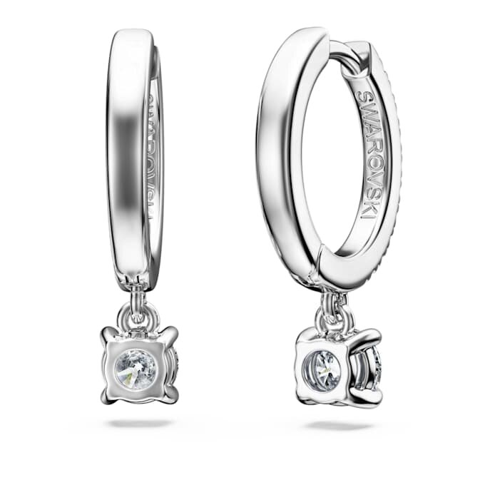 Náušnice Eternity Drop s diamanty vypěstovanými v laboratoři, celková hmotnost 0,7 Ct, kulatý tvar, 14K bílé zlato Náušnice Eternity Drop s diamanty vypěstovanými v laboratoři, celková hmotnost 0,7 Ct, kulatý tvar, 14K bílé zlato