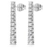 Náušnice Eternity Drop s diamanty vypěstovanými v laboratoři, celková hmotnost 1,3 Ct, kulatý tvar, 14K bílé zlato Náušnice Eternity Drop s diamanty vypěstovanými v laboratoři, celková hmotnost 1,3 Ct, kulatý tvar, 14K bílé zlato