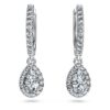 Náušnice Eternity Drop s laboratorně vypěstovanými diamanty o celkové hmotnosti 1,25 karátu, hruškovitý tvar, 14karátové bílé zlato Náušnice Eternity Drop s laboratorně vypěstovanými diamanty o celkové hmotnosti 1,25 karátu, hruškovitý tvar, 14karátové bílé zlato