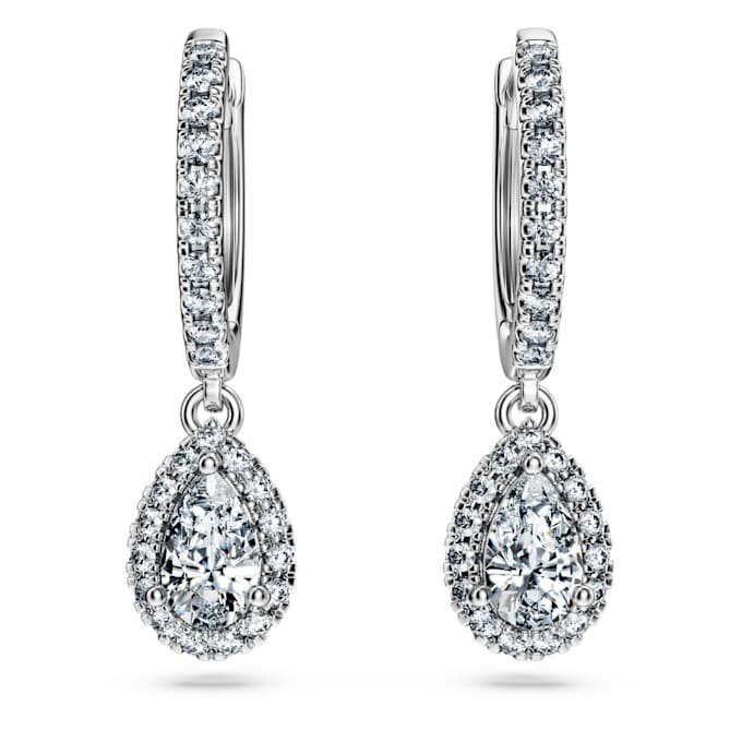 Náušnice Eternity Drop s laboratorně vypěstovanými diamanty o celkové hmotnosti 1,25 karátu, hruškovitý tvar, 14karátové bílé zlato Náušnice Eternity Drop s laboratorně vypěstovanými diamanty o celkové hmotnosti 1,25 karátu, hruškovitý tvar, 14karátové bílé zlato
