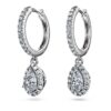 Náušnice Eternity Drop s laboratorně vypěstovanými diamanty o celkové hmotnosti 1,25 karátu, hruškovitý tvar, 14karátové bílé zlato Náušnice Eternity Drop s laboratorně vypěstovanými diamanty o celkové hmotnosti 1,25 karátu, hruškovitý tvar, 14karátové bílé zlato