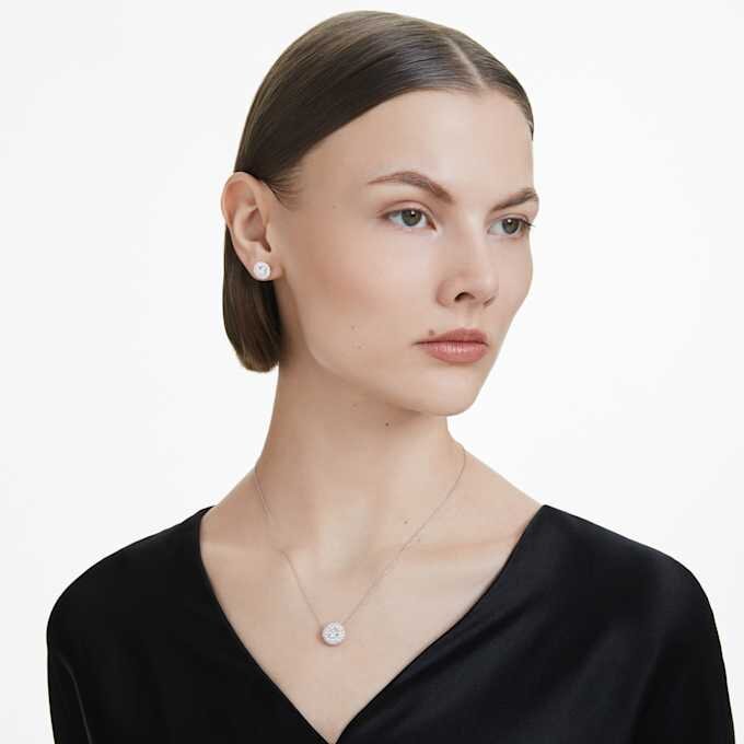 Náušnice Eternity Halo s diamanty vypěstovanými v laboratoři, celková hmotnost 2 Ct, kulatý tvar, 14K bílé zlato Náušnice Eternity Halo s diamanty vypěstovanými v laboratoři, celková hmotnost 2 Ct, kulatý tvar, 14K bílé zlato