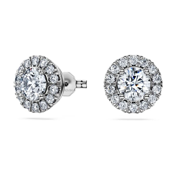 Náušnice Eternity Halo s diamanty vypěstovanými v laboratoři, celková hmotnost 2 Ct, kulatý tvar, 14K bílé zlato Náušnice Eternity Halo s diamanty vypěstovanými v laboratoři, celková hmotnost 2 Ct, kulatý tvar, 14K bílé zlato