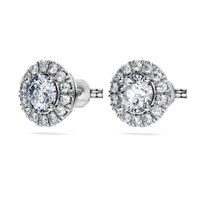 Náušnice Eternity Halo s diamanty vypěstovanými v laboratoři, celková hmotnost 2 Ct, kulatý tvar, 14K bílé zlato Náušnice Eternity Halo s diamanty vypěstovanými v laboratoři, celková hmotnost 2 Ct, kulatý tvar, 14K bílé zlato