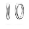 Náušnice Eternity Hoop s diamanty vypěstovanými v laboratoři, 0,1 karátu celkem, kulatý tvar, malé, 14K bílé zlato Náušnice Eternity Hoop s diamanty vypěstovanými v laboratoři, 0,1 karátu celkem, kulatý tvar, malé, 14K bílé zlato