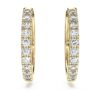 Náušnice Eternity Hoop s diamanty vypěstovanými v laboratoři, celkem 0,5 karátu, kulatý tvar, 14karátové žluté zlato Náušnice Eternity Hoop s diamanty vypěstovanými v laboratoři, celkem 0,5 karátu, kulatý tvar, 14karátové žluté zlato