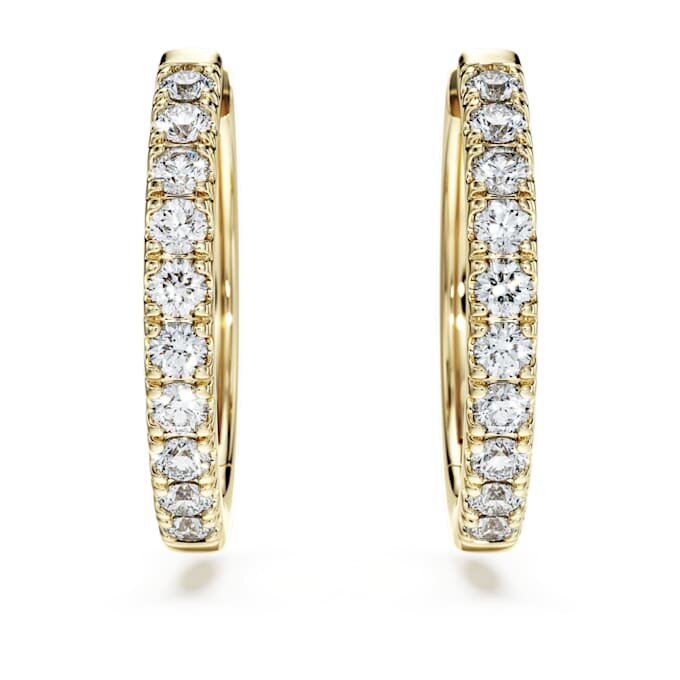 Náušnice Eternity Hoop s diamanty vypěstovanými v laboratoři, celkem 0,5 karátu, kulatý tvar, 14karátové žluté zlato Náušnice Eternity Hoop s diamanty vypěstovanými v laboratoři, celkem 0,5 karátu, kulatý tvar, 14karátové žluté zlato