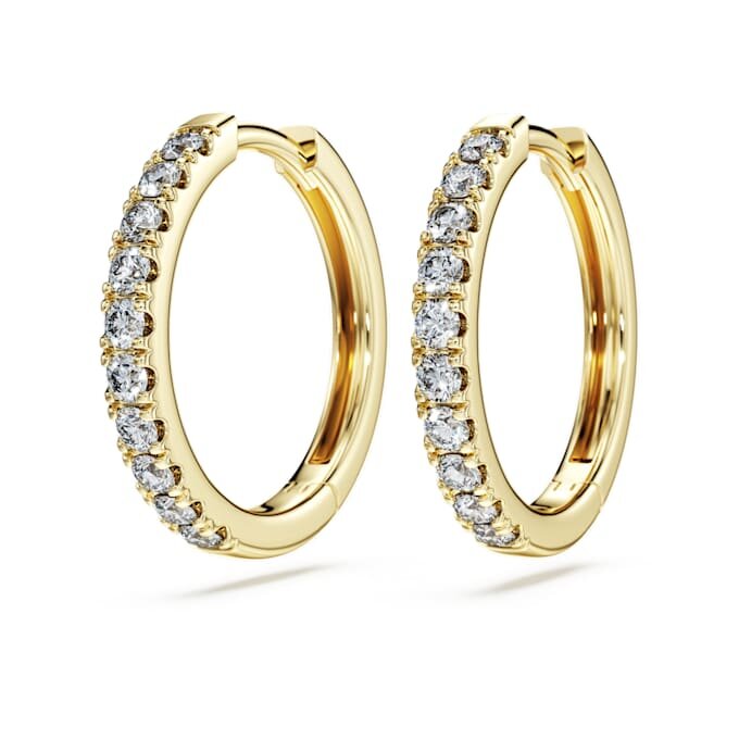 Náušnice Eternity Hoop s diamanty vypěstovanými v laboratoři, celkem 0,5 karátu, kulatý tvar, 14karátové žluté zlato Náušnice Eternity Hoop s diamanty vypěstovanými v laboratoři, celkem 0,5 karátu, kulatý tvar, 14karátové žluté zlato