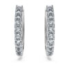 Náušnice Eternity Hoop s diamanty vypěstovanými v laboratoři, celkem 0,56 karátu, kulatý tvar, stříbro Náušnice Eternity Hoop s diamanty vypěstovanými v laboratoři, celkem 0,56 karátu, kulatý tvar, stříbro