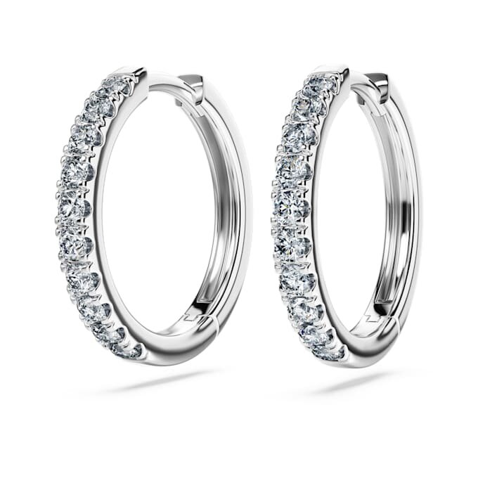 Náušnice Eternity Hoop s diamanty vypěstovanými v laboratoři, celkem 0,56 karátu, kulatý tvar, stříbro Náušnice Eternity Hoop s diamanty vypěstovanými v laboratoři, celkem 0,56 karátu, kulatý tvar, stříbro