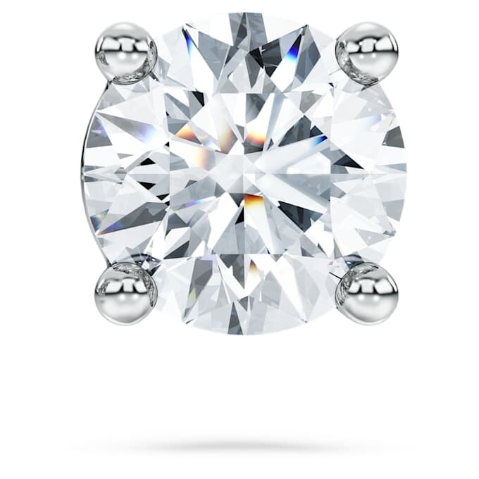 Náušnice Eternity s diamanty vypěstovanými v laboratoři, celková hmotnost 0,5 Ct, jednotlivé, kulatý tvar, 14K bílé zlato Náušnice Eternity s diamanty vypěstovanými v laboratoři, celková hmotnost 0,5 Ct, jednotlivé, kulatý tvar, 14K bílé zlato