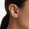 Náušnice Eternity s diamanty vypěstovanými v laboratoři, celková hmotnost 0,52 karátů, kulatý tvar, stříbro Náušnice Eternity s diamanty vypěstovanými v laboratoři, celková hmotnost 0,52 karátů, kulatý tvar, stříbro