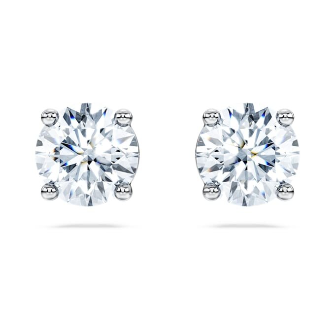 Náušnice Eternity Solitaire s diamanty vypěstovanými v laboratoři, celkem 2 karátů, kulatý tvar, 14K bílé zlato Náušnice Eternity Solitaire s diamanty vypěstovanými v laboratoři, celkem 2 karátů, kulatý tvar, 14K bílé zlato
