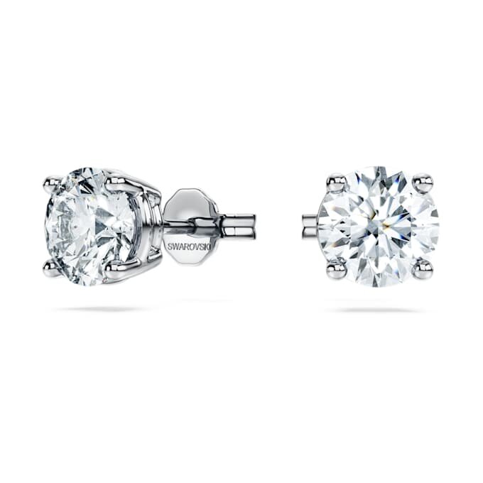 Náušnice Eternity Solitaire s diamanty vypěstovanými v laboratoři, celkem 2 karátů, kulatý tvar, 14K bílé zlato Náušnice Eternity Solitaire s diamanty vypěstovanými v laboratoři, celkem 2 karátů, kulatý tvar, 14K bílé zlato