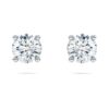 Náušnice Eternity Solitaire s diamanty vypěstovanými v laboratoři, celková hmotnost 1 Ct, kulatý tvar, 14K bílé zlato Náušnice Eternity Solitaire s diamanty vypěstovanými v laboratoři, celková hmotnost 1 Ct, kulatý tvar, 14K bílé zlato