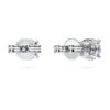 Náušnice Eternity Solitaire s diamanty vypěstovanými v laboratoři, celková hmotnost 1 Ct, kulatý tvar, 14K bílé zlato Náušnice Eternity Solitaire s diamanty vypěstovanými v laboratoři, celková hmotnost 1 Ct, kulatý tvar, 14K bílé zlato