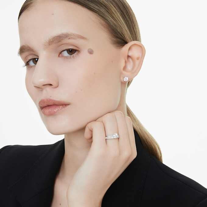 Prsten Eternity Band s diamanty vypěstovanými v laboratoři, celkem 0,4 karátu, kulatý tvar, stříbro Prsten Eternity Band s diamanty vypěstovanými v laboratoři, celkem 0,4 karátu, kulatý tvar, stříbro
