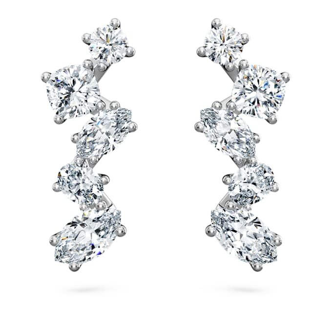 Náušnice Galaxy Ear Cuffs s laboratorně vypěstovanými diamanty o celkové hmotnosti 1,25 karátu, různé tvary, 14karátové bílé zlato Náušnice Galaxy Ear Cuffs s laboratorně vypěstovanými diamanty o celkové hmotnosti 1,25 karátu, různé tvary, 14karátové bílé zlato