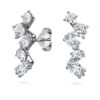 Náušnice Galaxy Ear Cuffs s laboratorně vypěstovanými diamanty o celkové hmotnosti 1,25 karátu, různé tvary, 14karátové bílé zlato Náušnice Galaxy Ear Cuffs s laboratorně vypěstovanými diamanty o celkové hmotnosti 1,25 karátu, různé tvary, 14karátové bílé zlato