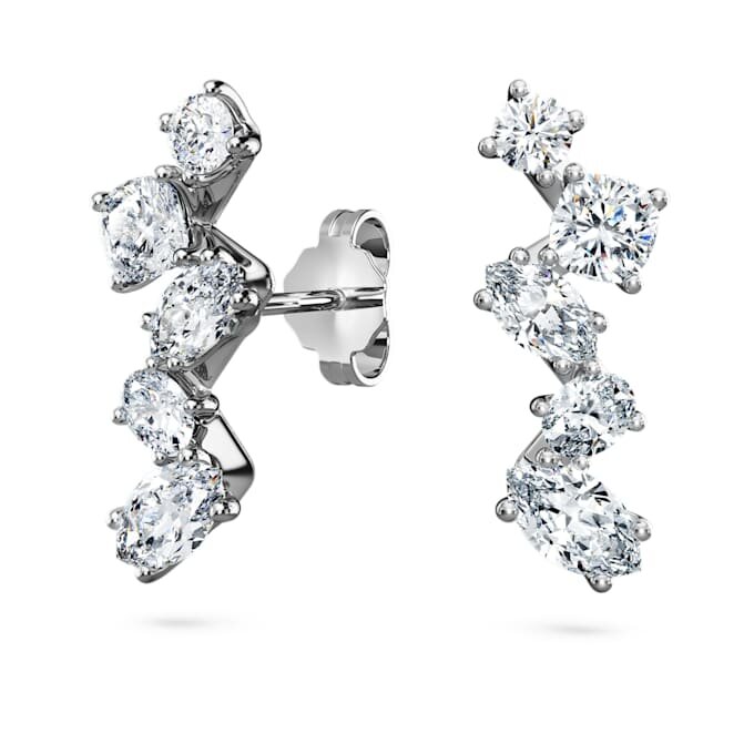 Náušnice Galaxy Ear Cuffs s laboratorně vypěstovanými diamanty o celkové hmotnosti 1,25 karátu, různé tvary, 14karátové bílé zlato Náušnice Galaxy Ear Cuffs s laboratorně vypěstovanými diamanty o celkové hmotnosti 1,25 karátu, různé tvary, 14karátové bílé zlato