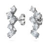 Náušnice Galaxy Ear Cuffs s laboratorně vypěstovanými diamanty o celkové hmotnosti 1,25 karátu, různé tvary, 14karátové bílé zlato Náušnice Galaxy Ear Cuffs s laboratorně vypěstovanými diamanty o celkové hmotnosti 1,25 karátu, různé tvary, 14karátové bílé zlato