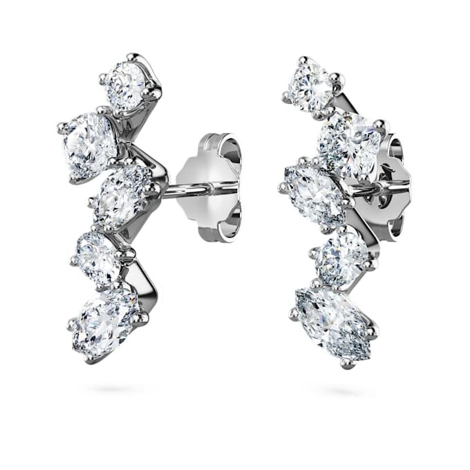 Náušnice Galaxy Ear Cuffs s laboratorně vypěstovanými diamanty o celkové hmotnosti 1,25 karátu, různé tvary, 14karátové bílé zlato Náušnice Galaxy Ear Cuffs s laboratorně vypěstovanými diamanty o celkové hmotnosti 1,25 karátu, různé tvary, 14karátové bílé zlato