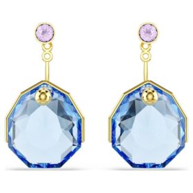 Náušnice Gema Blue, pozlacené Náušnice Gema Blue, pozlacené